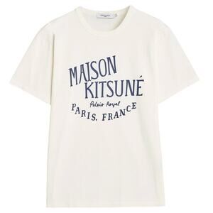 Maison Kitsune PALAIS ROYAL CLASSIC T-Shirt White Sz Small
